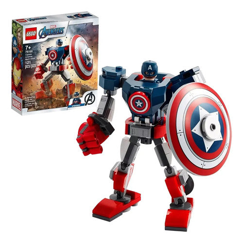 Lego Marvel Avengers 76168 Captain America Mech Armor and Shield 0