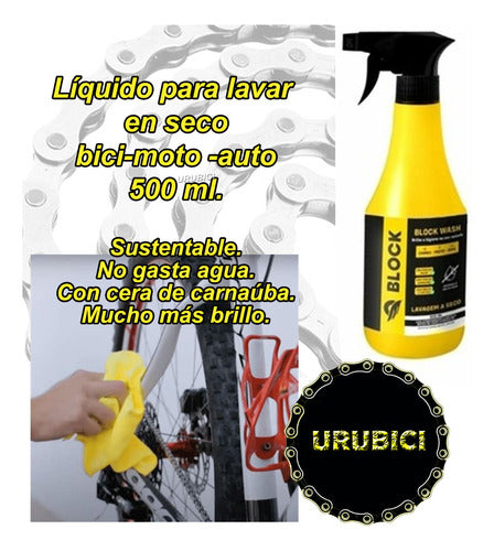 Block Liquido Para Lavar En Seco Bicicleta, Moto Auto 500ml 5