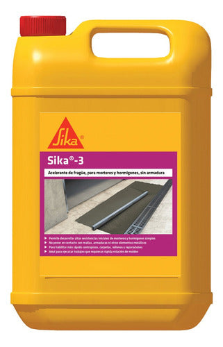 Sika®-3 Acelerante De Fragüe 3 X 2kg C/cloruro 0