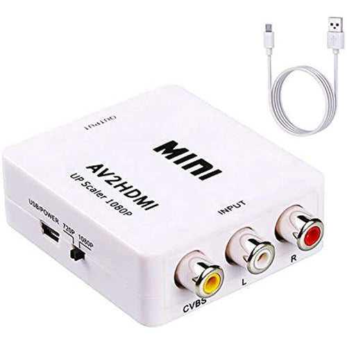 Convertidor Rca A Hdmi, Ablewe 1080p Av A Hdmi Rca Adaptador 0