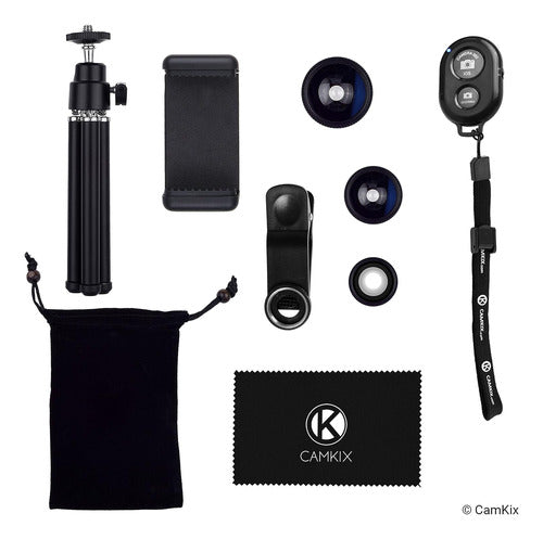 Camkix Universal Camera Shutter Remote + Smartphone Tripod Kit 5