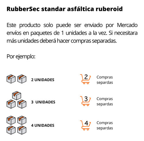 Ruberoid Fieltro Asfaltico Liviano Rubbersec Aislante Techo 3