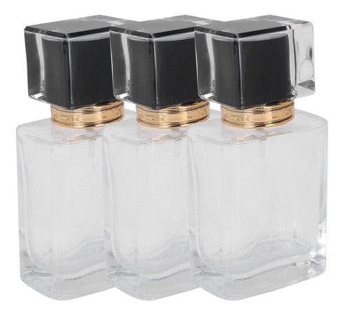 Perfume 50 Ml De Spray De Vidro Recarregável Líquido Transpa 0