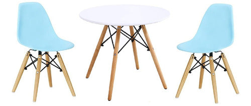 Alto Impacto Eames Kids Table Combo + 2 Children Chairs 3