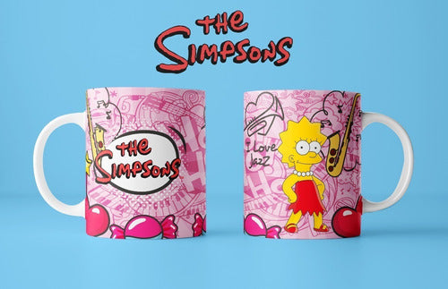 Kit Diseños Plantillas Tazas Los Simpsons Sublimación M9 2