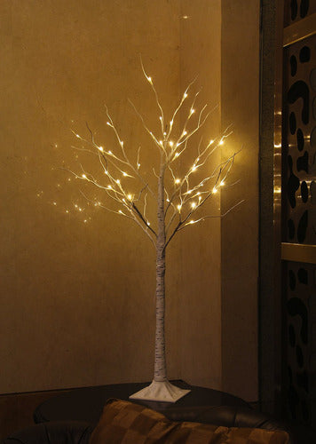 Lightshare - Árbol De Abedul Iluminado, Blanco 2