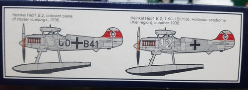 Maqueta Roden 453 Heinkel He 51 B.2 Escala 1/48 1