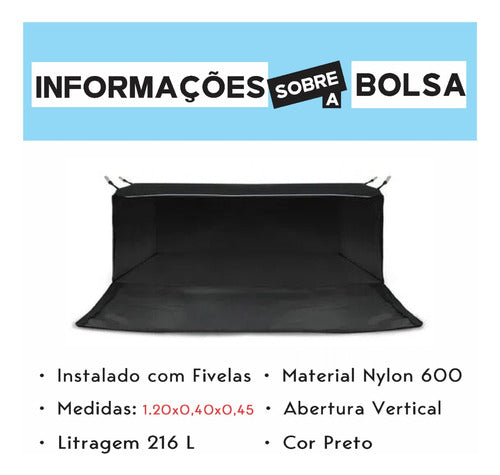 Bolsa De Caçamba Bordado Ford Ranger 216 Litros 1