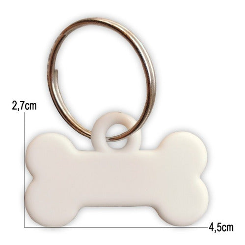 MED Customizable Sublimated Pet ID Tag - Small Bone 1