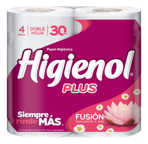 Papel Higiénico Higienol Doble Hoja Nuevo 30 M  X 2 Bolsones 0