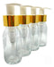 Distriplast Amber / Clear Glass Bottle 60cc with Creamer Valve X5 2