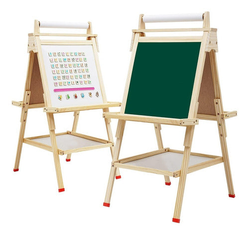 IKO SHOP Double Educational Whiteboard with Chalk and Markers 5