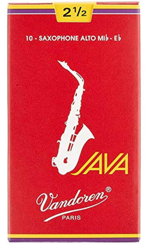 Vandoren Sr262r - Lote De 10 Cañas Rojas Para Saxofón Alto J 2