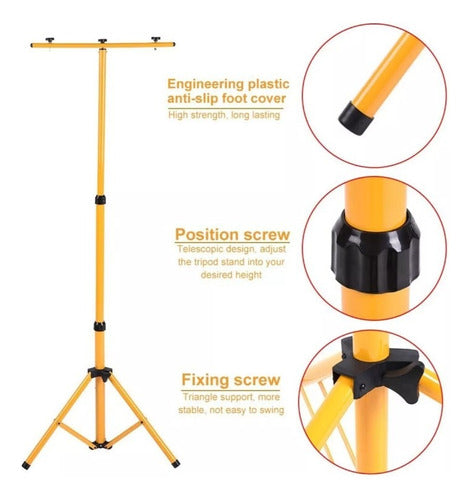 MVC Kit Tripod Double Support + 2 LED Reflector Lights 10w Ed 5