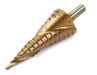 Titanium Coated Step Drill Bit Set for Metals - Diagonal Cutting Edge 8