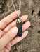 Cristales Katrina Black Tourmaline and Cubic Pyrite Pendant 1