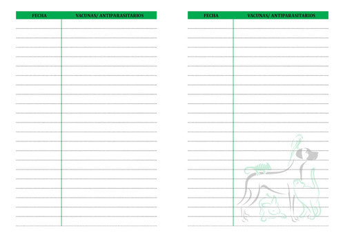 Argen Diseños Veterinarian Notebooks - Vaccines 10x15 - 20 Units 2