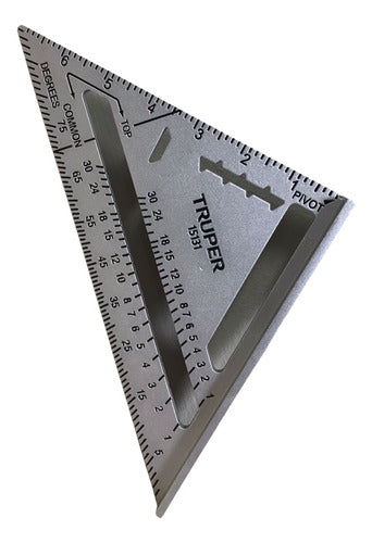 Truper Aluminum Square with Hat 18cm Carpenter 0