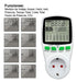 PEMAI Medidor Ampervolt Kwh Historial Consumo Doble Tarifa 16a 3