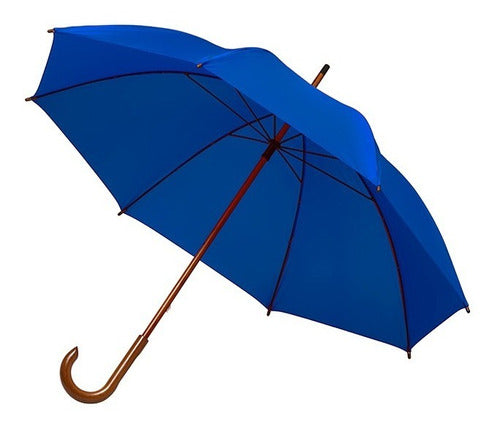 Tahg Curved Wooden Handle Umbrella (Optional Logo Printing) 4