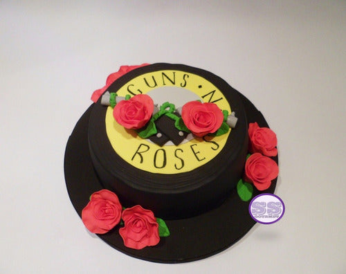 SS GOURMET Torta Guns N' Roses - Tortas Para Eventos - Cumpleaños 1