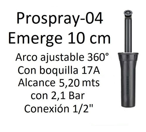 Tobera Riego Pro Spray 04 Boquilla 6a Radio 1,8 Mts Hunter 0