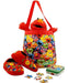 Sesame Street Elmo  Cesta Plegable De Nailon Para 6