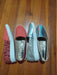 China Beautiful Flat Shoes 36 Red Christmas and Silver (2 Pairs) 0