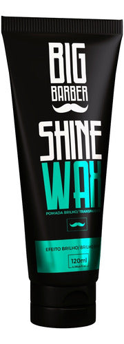 Cera Capilar Shine Wax Big Barber 120g Incolor Atacado 12 Un 3