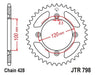 JT Sprocket JTR798.47 47T Black Iron for Yamaha Suzuki 1