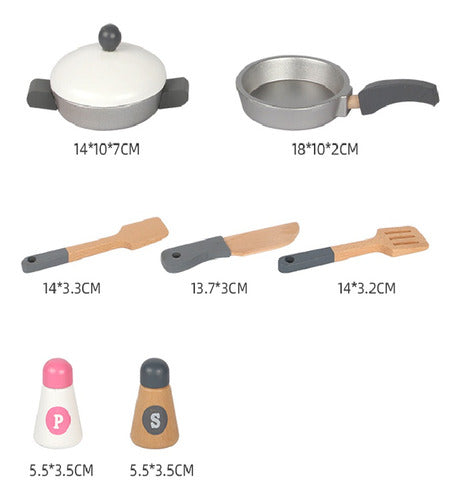 Cocina Cocinita Infantil Madera Niños Juguete 3