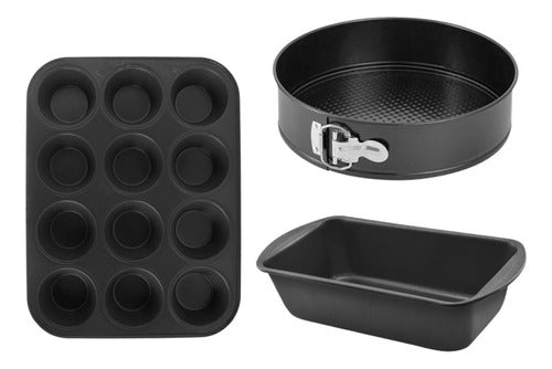 Levys Bazar Teflon Muffin Cake Pan Set 0