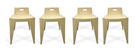 Set of 4 Modern Low Stools Norway Design for Kitchen 12