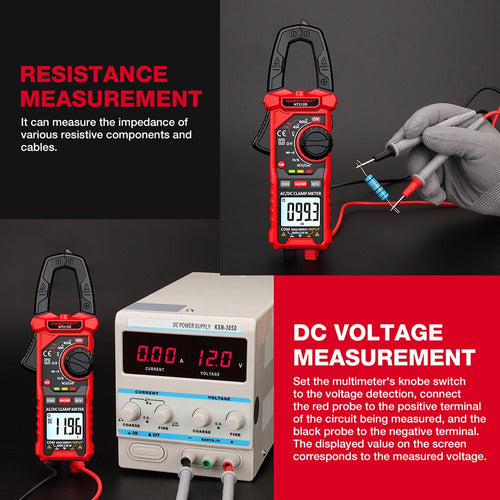 Habotest Ht212a  Alicate Amperimétro Digital 600v 400a Dc Ac 7