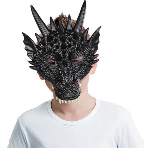 4 X 3d Dragon Mask Half Face Mask Scary Adults Halloween 4