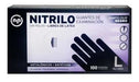 10 Boxes of NP Black Nitrile Gloves Resistant x 100 Units 9