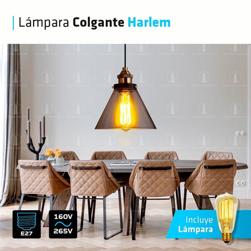 LED Hanging Lamp Harlem E27 Ceiling + Premium Filament 1