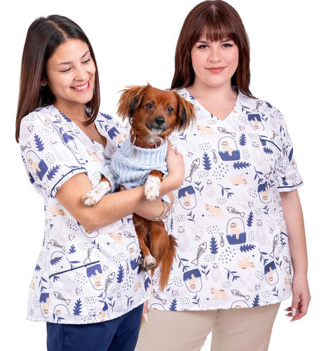 Presente! Veterinary/Medical Jacket for Women - Adorable Kittens Design 0