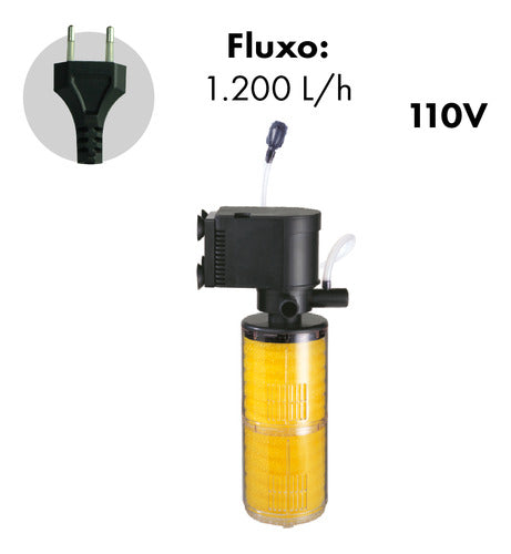 Filtro Int Boyu Sp-2300ii 1200l/h C/bomba Sub 110v 1