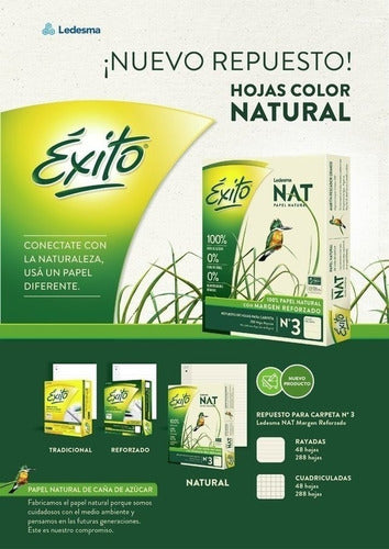 Éxito Replacement 96 Sheet A3 Ledesma Nat Natural Paper 1