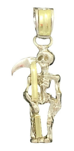 San La Muerte Pendant Silver and Gold (D048) (Chain Not Included) 0
