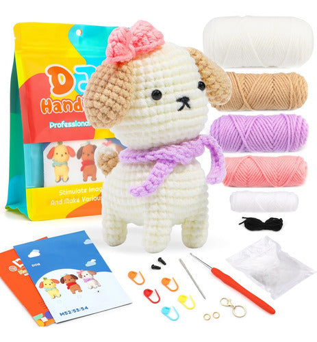 Kit De Crochet Para Principiantes Con Lana Incluida 0