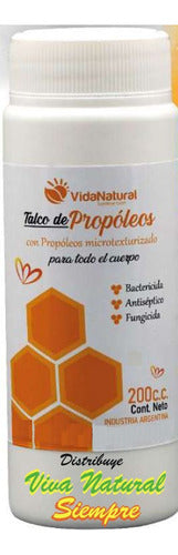 Vida Natural Talco Para El Cuerpo Con Propóleos Desinfectante Bactericida 0