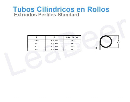 45 Mts Caño De Aluminio 1/4 (6,35mm Ext.) Envío Gratis 2