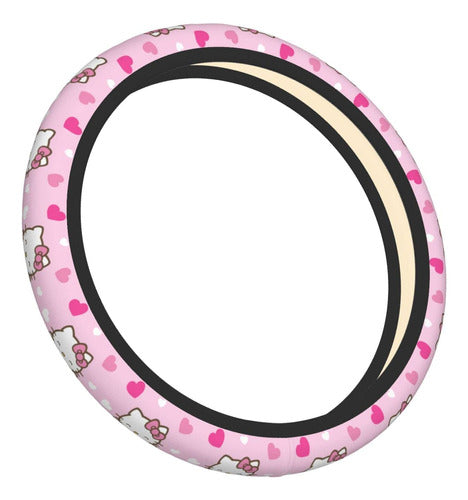 Latitele Cute Kawaii Steering Wheel Cover - Universal 15 Inch (38 cm) 2