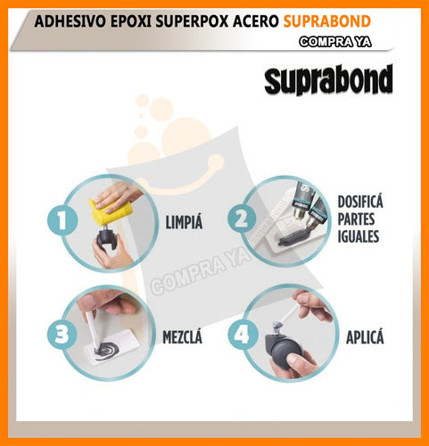 Suprabond Epoxy Glue Superpox Steel 3