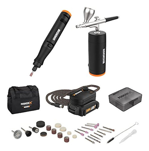 Worx Makerx Wx992l 20v Kit Combinado De Herramientas De Arte 0