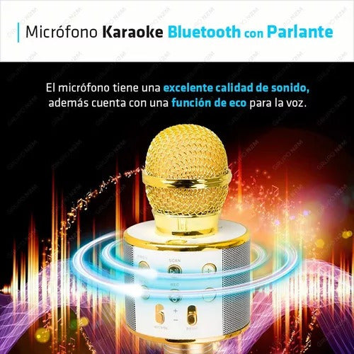 Wireless Microphone WS-858 Karaoke Bluetooth for Kids 5