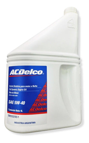 ACDelco 5W-40 4 Liters Synthetic Oil for Chevrolet 0
