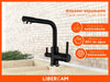 Libercam Kitchen Sink Mixer Tap Monocommand Black 4